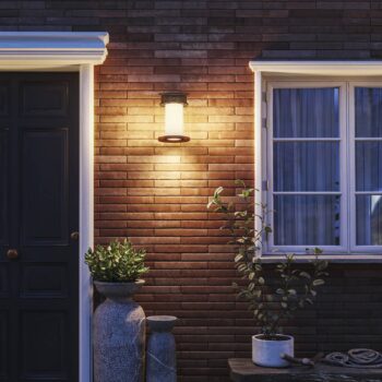Philips LED solárne vonkajšie nástenné svietidlo Juda UE, senzor, IP44
