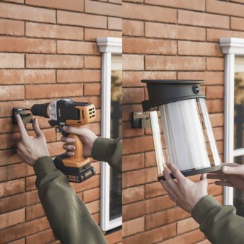 Philips LED solárne vonkajšie nástenné svietidlo Juda UE, senzor, IP44
