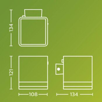 Philips LED solárne vonkajšie nástenné svietidlo Virona, čierne, IP44