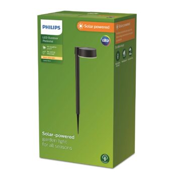 Philips LED solárne zemné svetlo s hrotom Vynce, Ø hlavy 11,2 cm