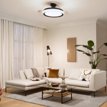 Philips LED stropný ventilátor Bliss čierny/biely, tichý, CCT