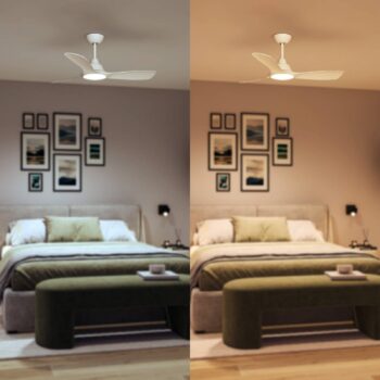 Philips LED stropný ventilátor Fix Blade Ø 132 cm, biely, tichý