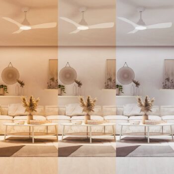 Philips LED stropný ventilátor Fix Blade Ø 132 cm, biely, tichý