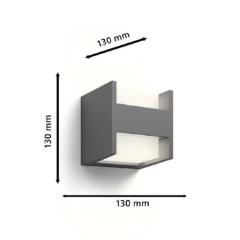 Philips LED vonkajšie nástenné svietidlo Arbour UE sada 2 ks 2-pl. 2700 K
