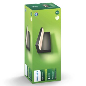 Philips LED vonkajšie nástenné svietidlo Bustan, 2 700 K