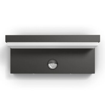 Philips LED vonkajšie nástenné svietidlo Bustan Sensor 2.700 K
