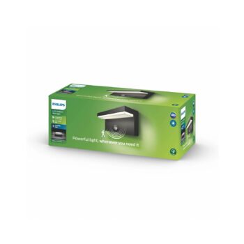 Philips LED vonkajšie nástenné svietidlo Bustan Sensor, 4 000 K