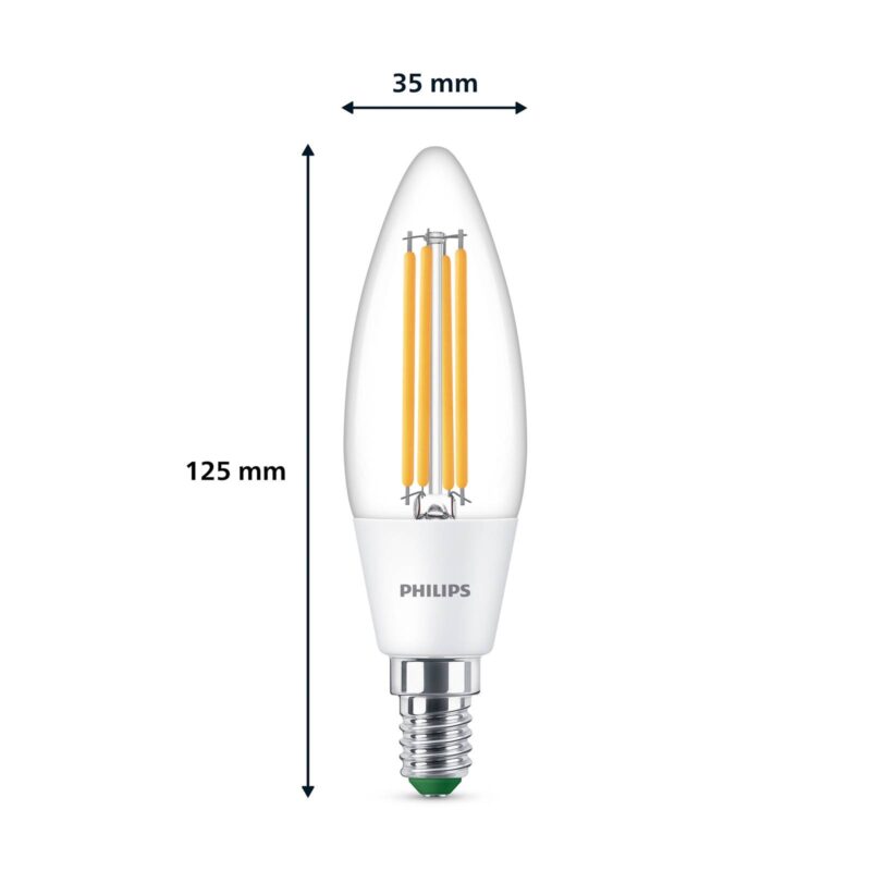 Philips LED žiarovka E14 2,3W 485lm číra 3 000K Philips LED žiarovka E14 2,3W 485lm číra 3 000K
