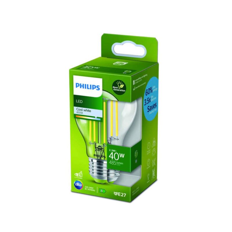 Philips LED žiarovka E27 2,5W 4000K filament 485lm Philips LED žiarovka E27 2,5W 4000K filament 485lm