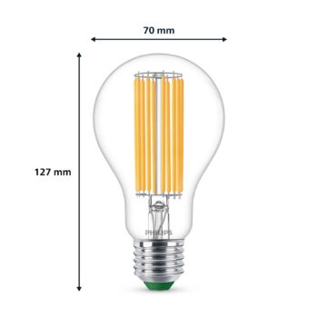 Philips LED žiarovka E27 5,2W 1 095lm číra 3 000K