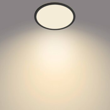 Philips SuperSlim LED IP44 2 700 K Ø 24,5 cm čierna