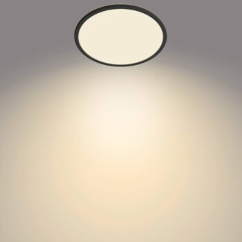 Philips SuperSlim LED IP44 2 700 K Ø 29,5 cm čierna