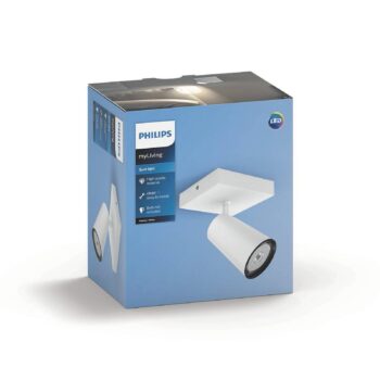 Philips myLiving Paisley Spot GU10 s jedným plameňom biela