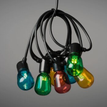 Pivné záhradné rozprávkové svetlá 20 LED kvapiek farebných