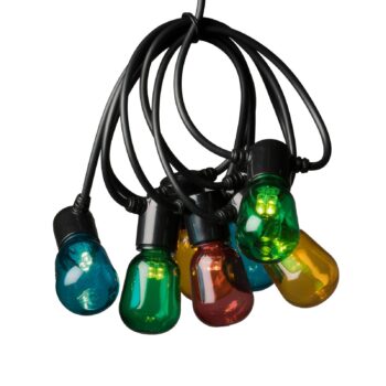 Pivné záhradné rozprávkové svetlá 20 LED kvapiek farebných
