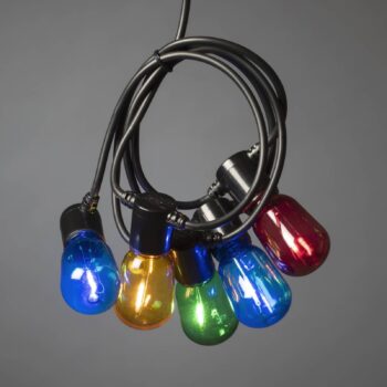 Pivné záhradné rozprávkové svetlá 20 LED kvapiek farebných