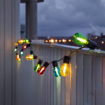 Pivné záhradné rozprávkové svetlá 20 LED kvapiek farebných