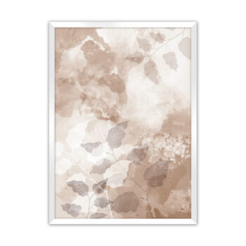 Plagát Beige Art, 40 x 50 cm, Ramka: Biała