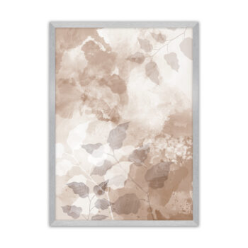 Plagát Beige Art, 40 x 50 cm, Ramka: Srebrna