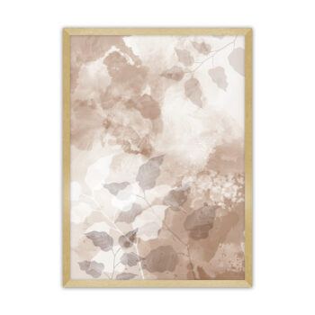 Plagát Beige Art, 50 x 70 cm, Ramka: Złota