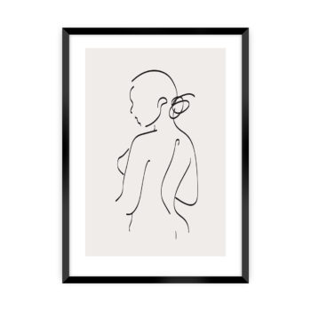 Plagát Body Line I, 40 x 50 cm, Ramka: Czarna