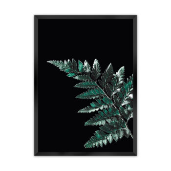Plagát Dark Leaf, 40 x 50 cm, Ramka: Czarna
