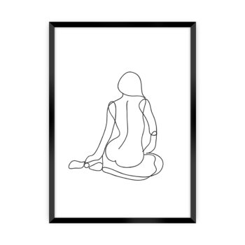 Plagát Figure Line I, 40 x 50 cm , Ramka: Czarna