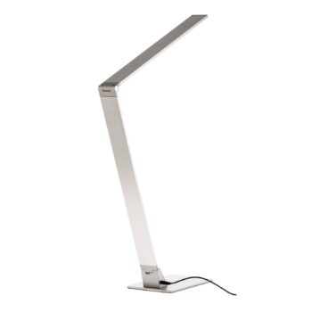 Plochá LED lampa na písací stôl Wasp z hliníka