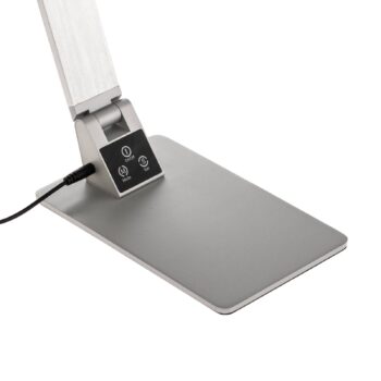 Plochá LED lampa na písací stôl Wasp z hliníka