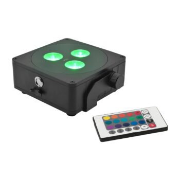 Ploché batériové svetlo EUROLITE 3 LED Spot 24W IP65