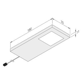 Podhľadové LED Slim-Pad F stmievač 4 000K biele