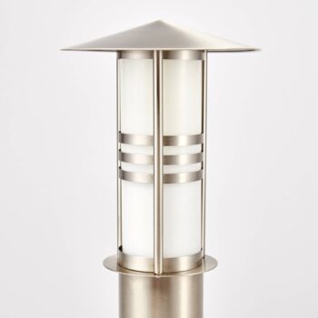Podlahová lampa Erina, nerezová oceľ, 40 cm