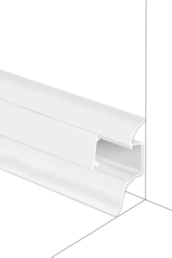 Podlahová lišta Döllken W117 - Biela - dĺžka 250 cm Spojka