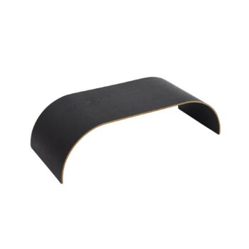 Podnos AYTM Curva, čierny, 62 x 25 x 16 cm, drevo