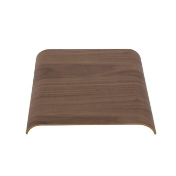 Podnos AYTM Curva, farba orecha, 33 x 32 x 4 cm, drevo