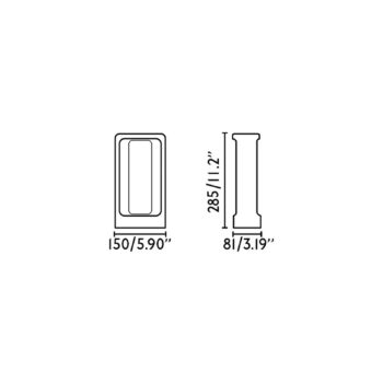 Podstavná lampa LED Totem, sivá, betón, výška 28,5 cm