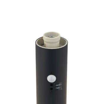Podstavná lampa Lindby Statius, antracit, železo, senzor, 45 cm