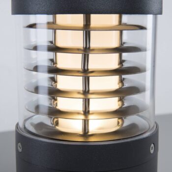Podstavná lampa Lucande LED Lucius, 27 cm, antracitová, IP54