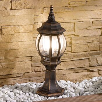 Podstavná lampa Nadesha, brúsené zlato