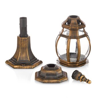 Podstavná lampa Nadesha, brúsené zlato