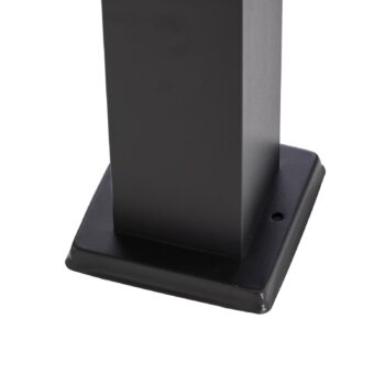 Podstavné svietidlo Lindby Honula, 45 cm, tmavo sivé, IP44, E27