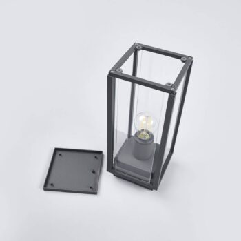Podstavné svietidlo Lucande Annalea, 35 cm, antracit, IP54