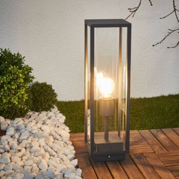 Podstavné svietidlo Lucande Annalea, 50 cm, antracit, IP54
