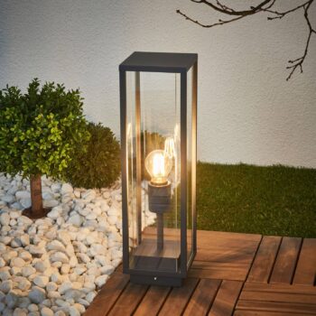 Podstavné svietidlo Lucande Annalea, 50 cm, antracit, IP54