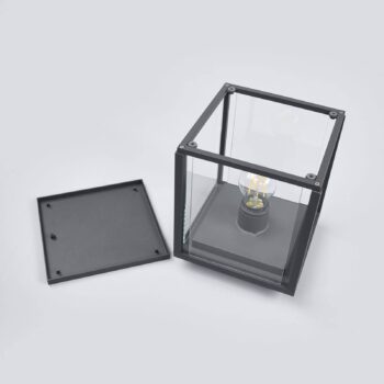 Podstavné svietidlo Lucande Annalea, 55 cm, antracit, IP54