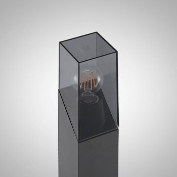 Podstavné svietidlo Lucande Fiola, 40 cm, antracit, IP54