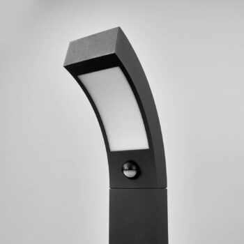 Podstavné svietidlo Lucande LED Lennik, senzor, 60 cm, antracit