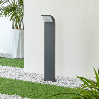 Podstavné svietidlo Lucande LED Tinna, 60 cm, antracit, IP65