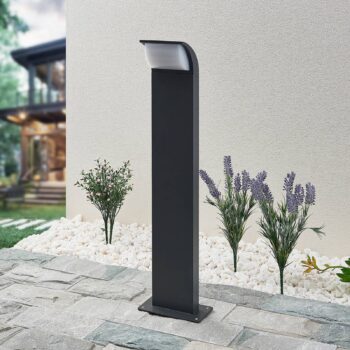 Podstavné svietidlo Lucande LED Tinna, 60 cm, antracit, IP65