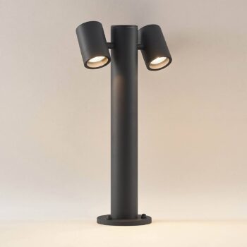 Podstavné svietidlo Lucande Maloney, 50 cm, antracit, IP54